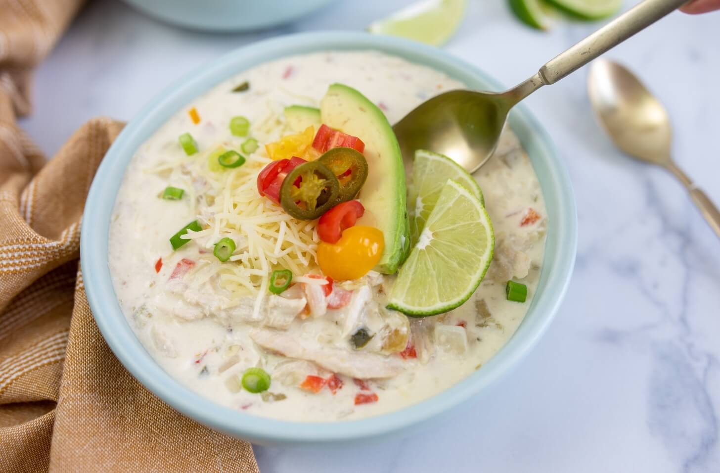 White Chicken Chili (crock pot) Neutral Eating