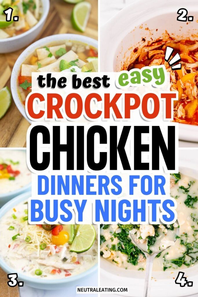 Healthy Crockpot Chicken Dinners! Instant Pot Chicken Recipes.