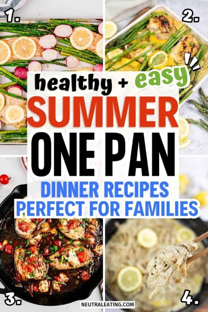 Healthy Summer Dinner Recipes! Quick Sheet Pan Meals for Dinner.