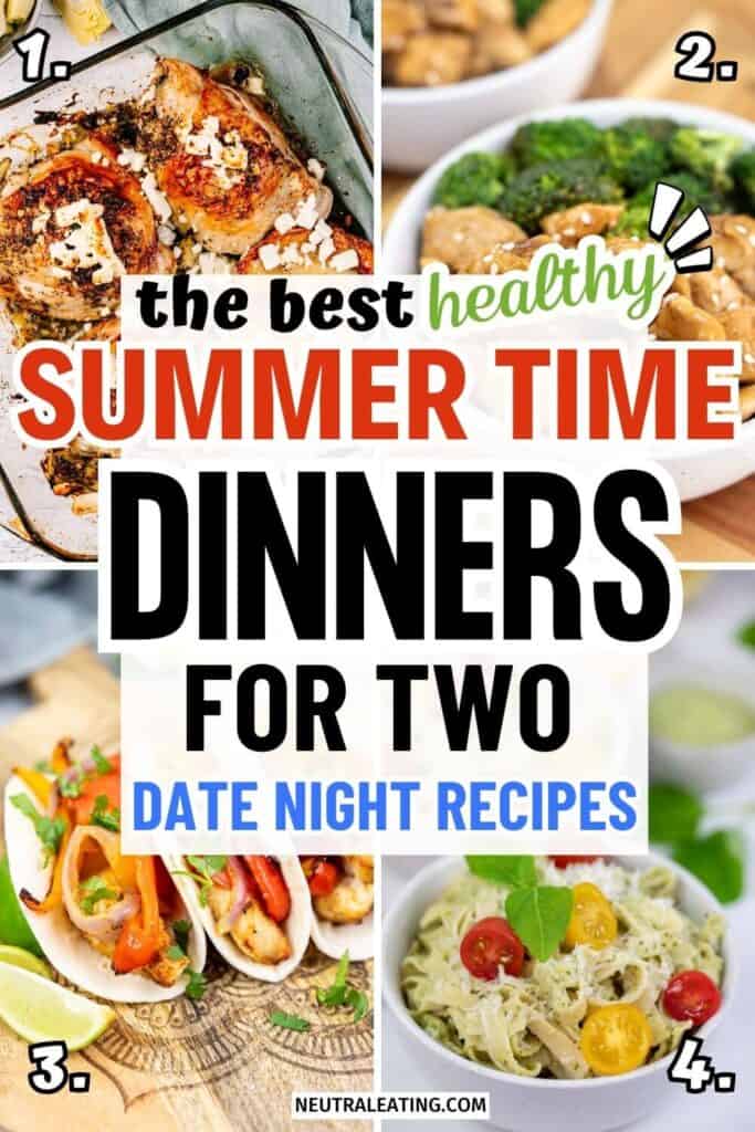 Easy Dinner Ideas for Two! Healthy Summer Dinner Ideas.