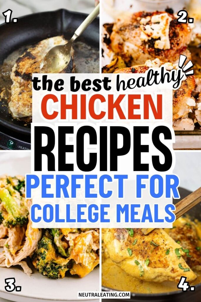 Healthy College Meals With Chicken! Quick Chicken Meal Ideas.