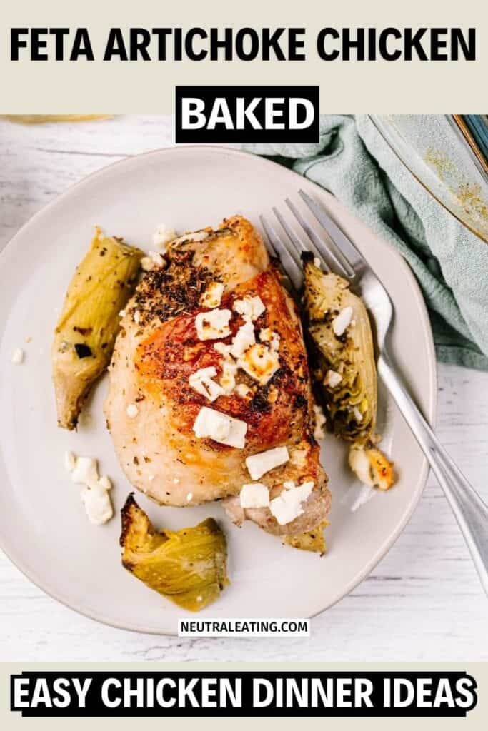 Healthy Feta Artichoke Chicken Recipe! Quick and Easy Dinner Recipes.