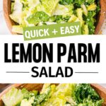 quick and easy lunch idea: lemon parmesan salad recipe