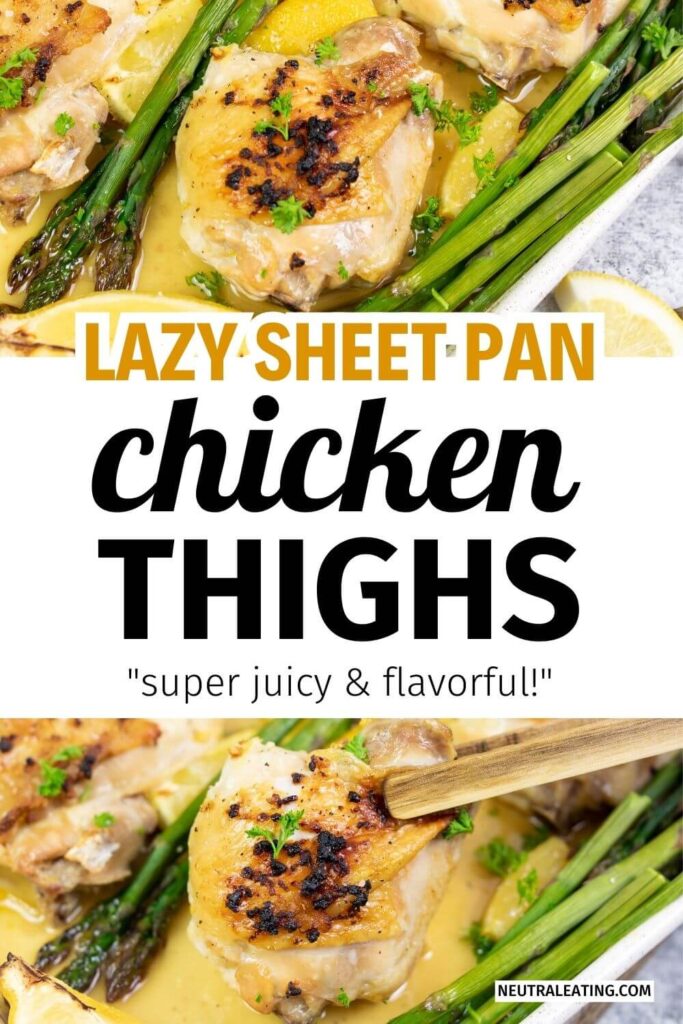 Best Lemon Chicken Recipe (quick and easy one pan garlic herb chicken and asparagus)