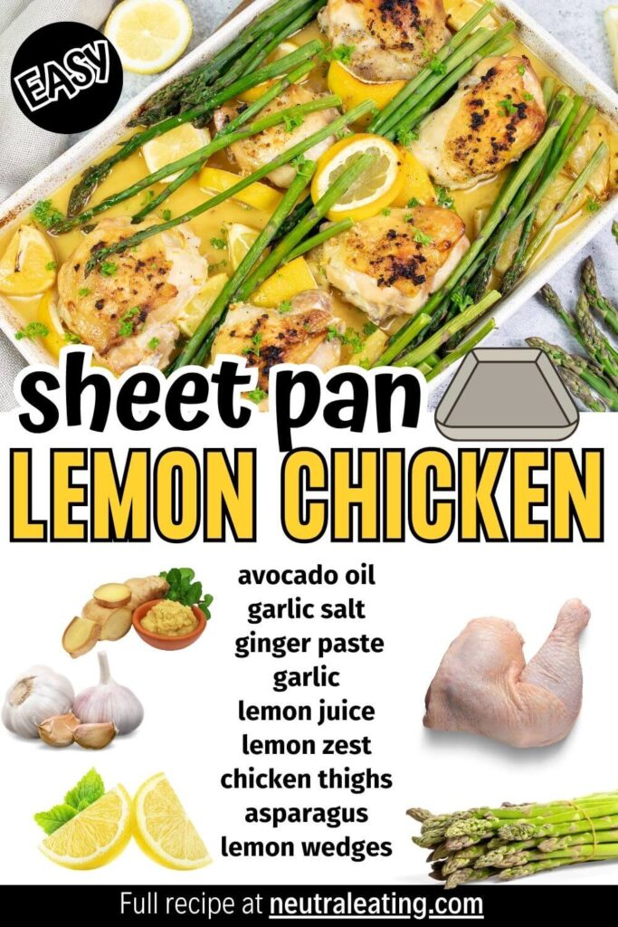 Oven Baked Simple Lemon Chicken (easy chicken recipe dinner idea)