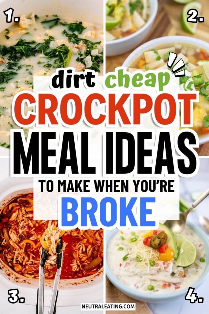 Easy and Cheap Dinners For Family! Healthy Crockpot Recipes.