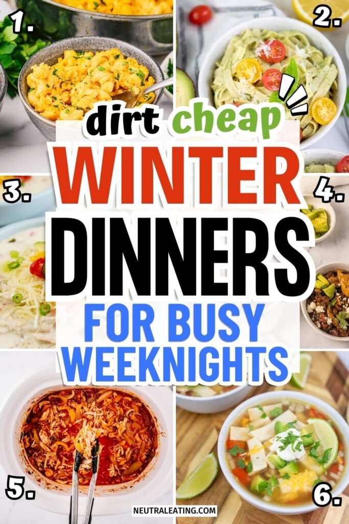 Winter Budget Meals for Family! Cheap Dinner Ideas.