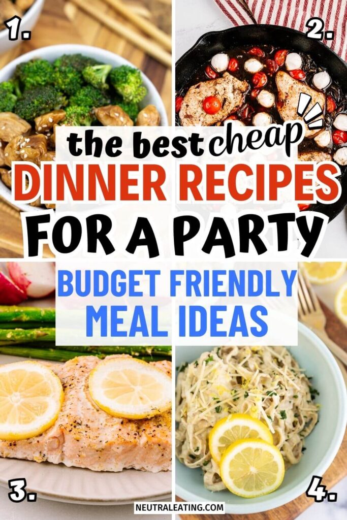 Easy Budget Meal Prep for a Party! Good Cheap Dinner Ideas.