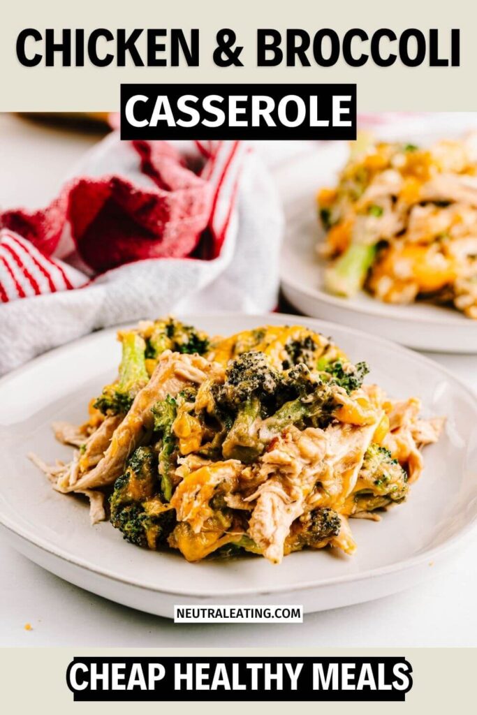 Gluten Free Chicken Broccoli Casserole! Quick Healthy Frugal Meals.