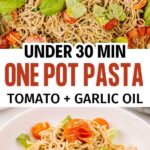 easy one pot tomato garlic pasta