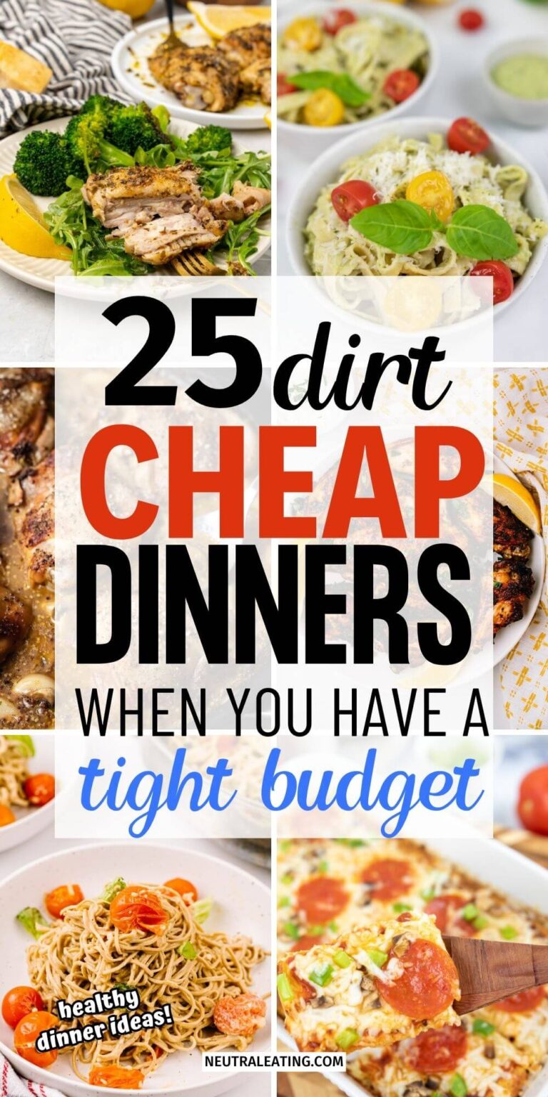 25 Cheap Dinners for a Family (easy and healthy recipes) - Neutral Eating