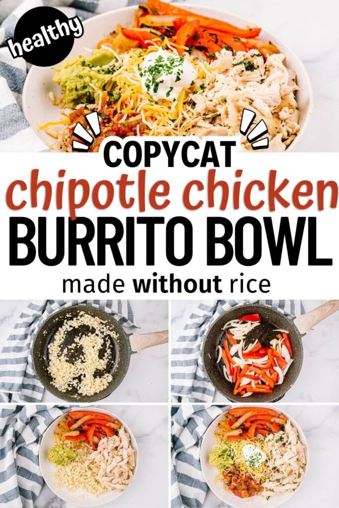 Easy Chipotle Bowl recipe with cauliflower rice