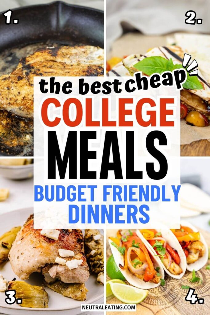 Best College Meals on a Budget! Cheap Easy Dinner Ideas.