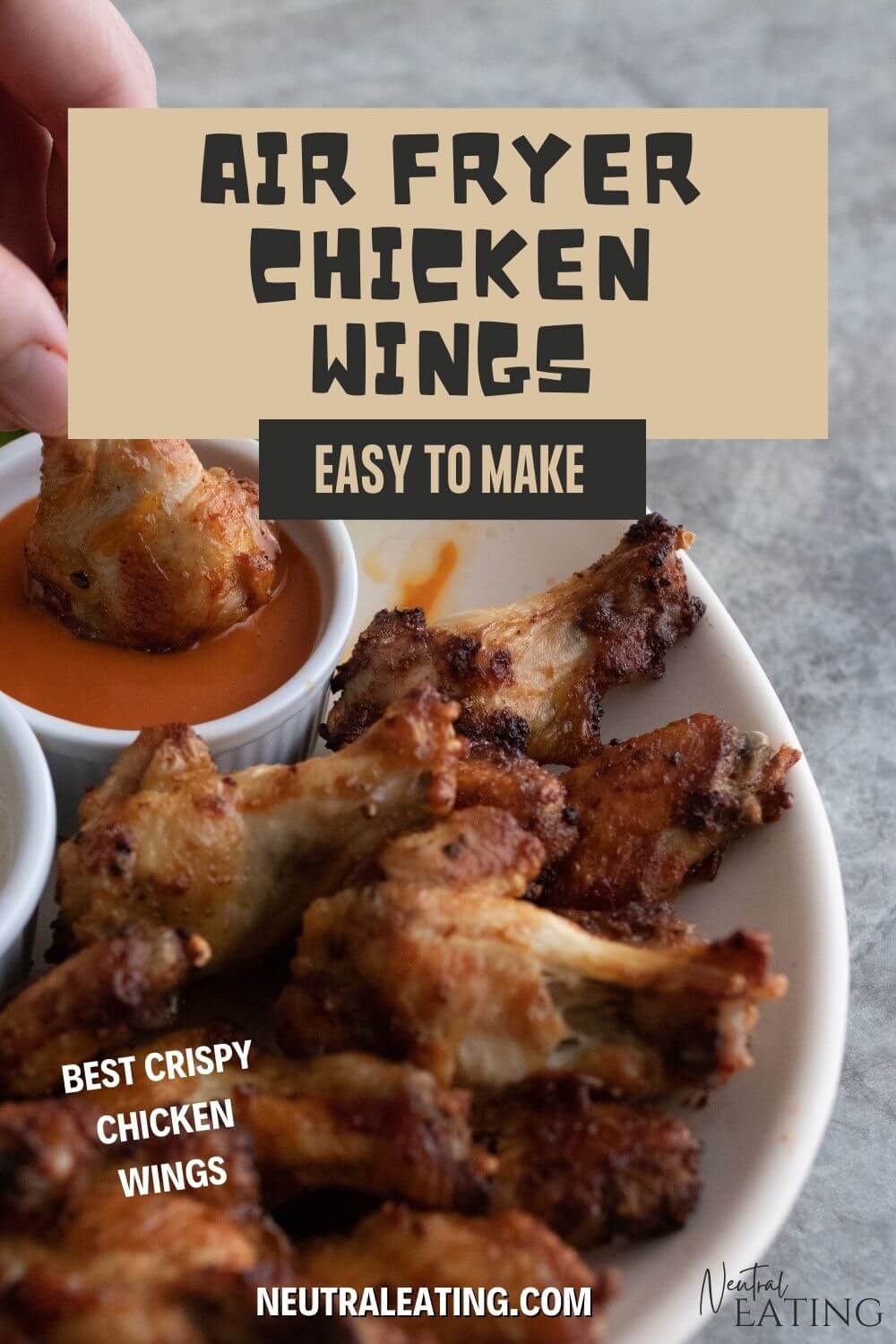 Air Fryer Crispy Chicken Wings - Neutral Eating