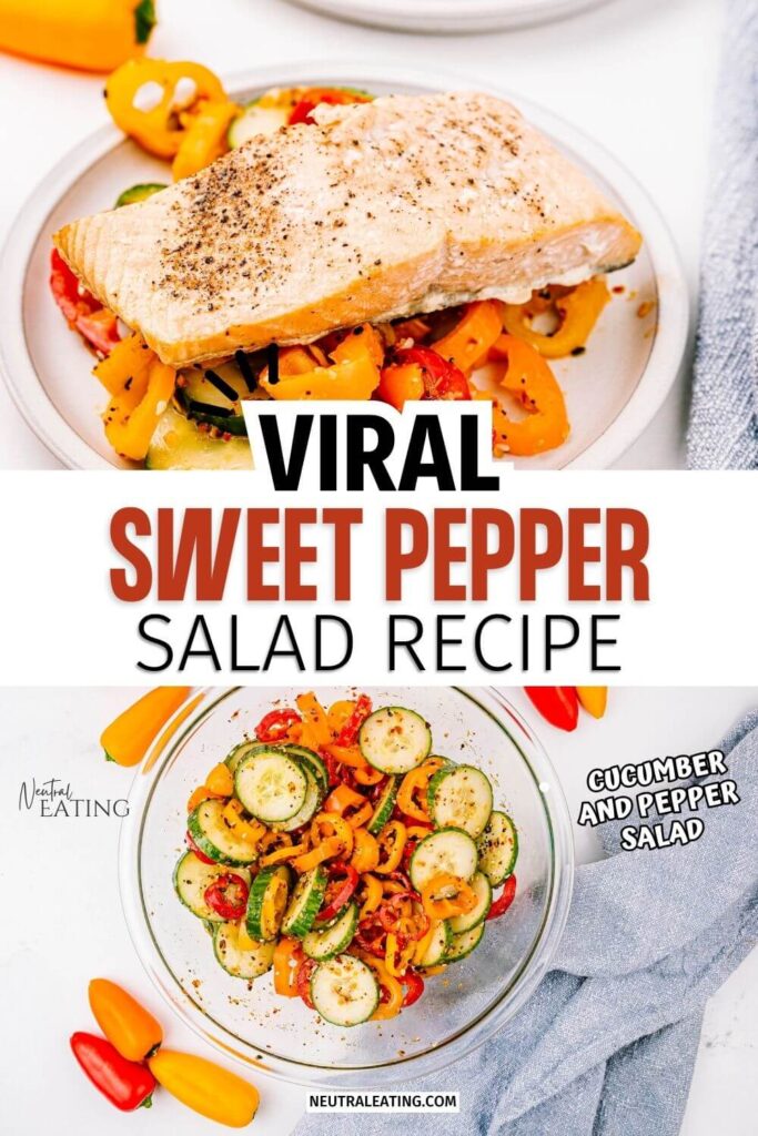 A Simple Sweet Bell Pepper Recipe (TikTok Asian Cucumber Salad Recipe Idea made easy)