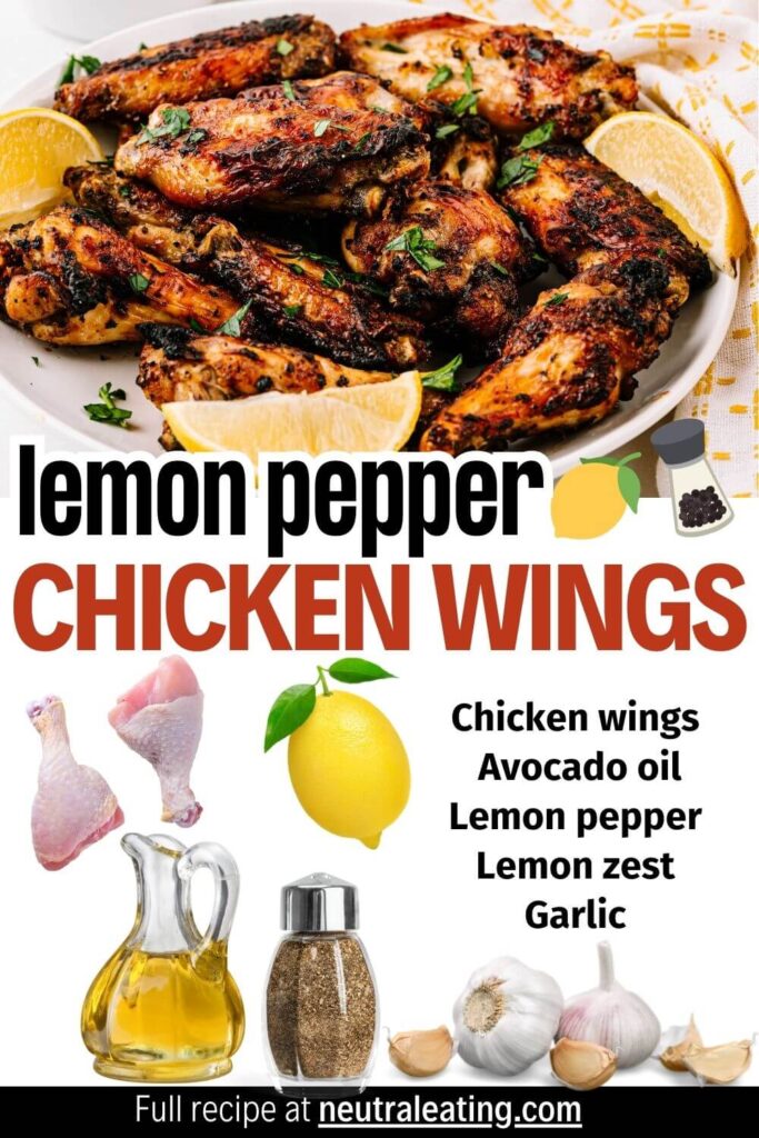 How to Cook Chicken Wings in the Air Fryer! Easy Lemon Pepper Chicken Wing Recipe.