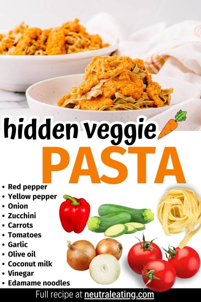 Healthy Hidden Veggie Pasta for Family! Gluten Free Recipe.