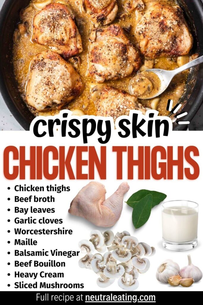 easy chicken and mushroom recipes (a healthy cast iron skillet chicken recipe for dinner)