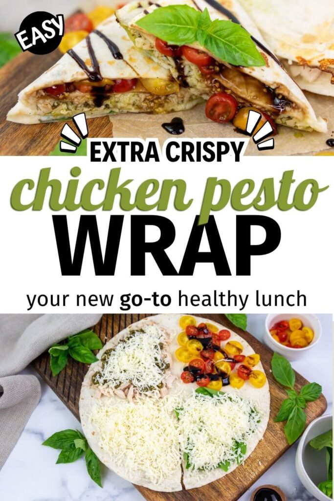 Delicious Grilled Chicken Tortilla Wrap! Healthy Lunch Ideas.