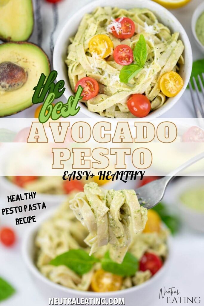 Creamy Avocado Pesto Pasta Sauce!