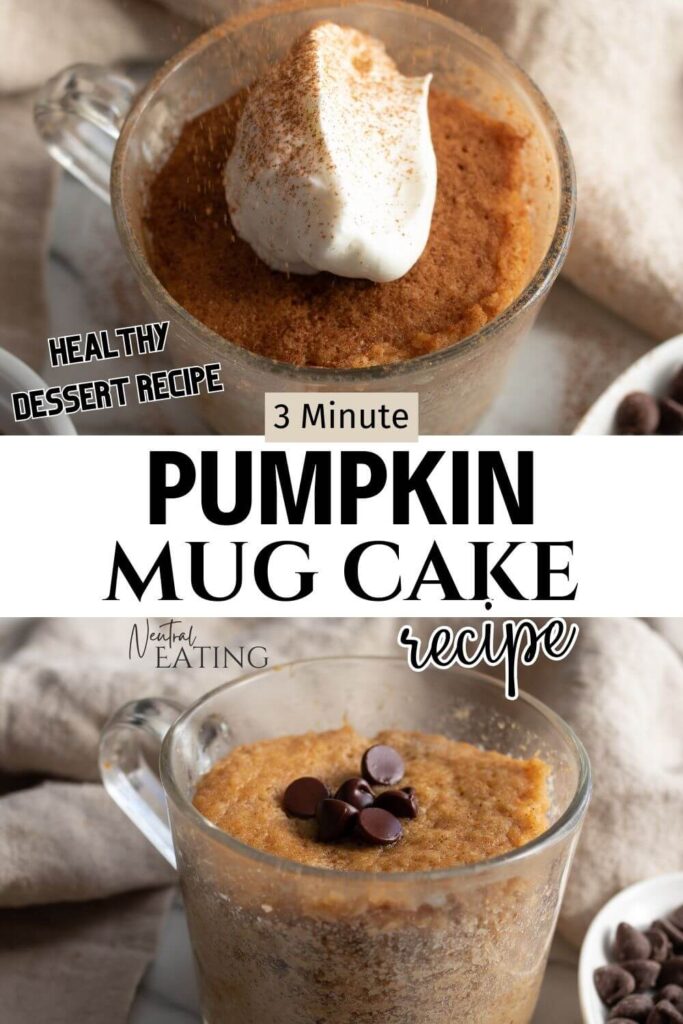 The Best No Bake Pumpkin Cake Dessert (Easy Mug Cake Recipe Using Almond Flour)
