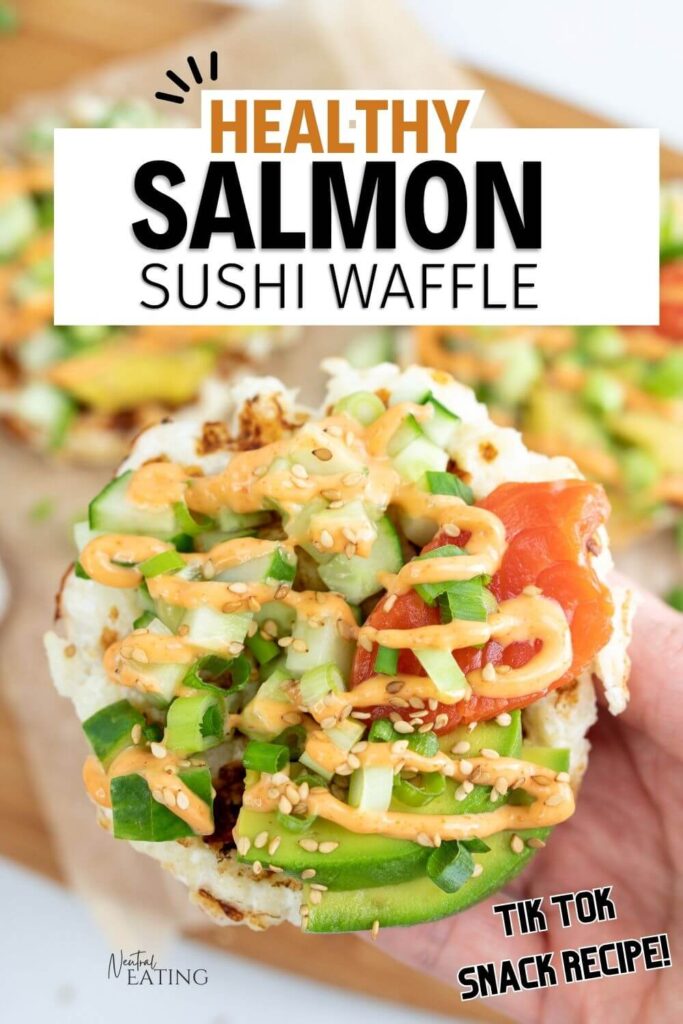 TikTok Food Hack! Healthy Sushi Waffle.