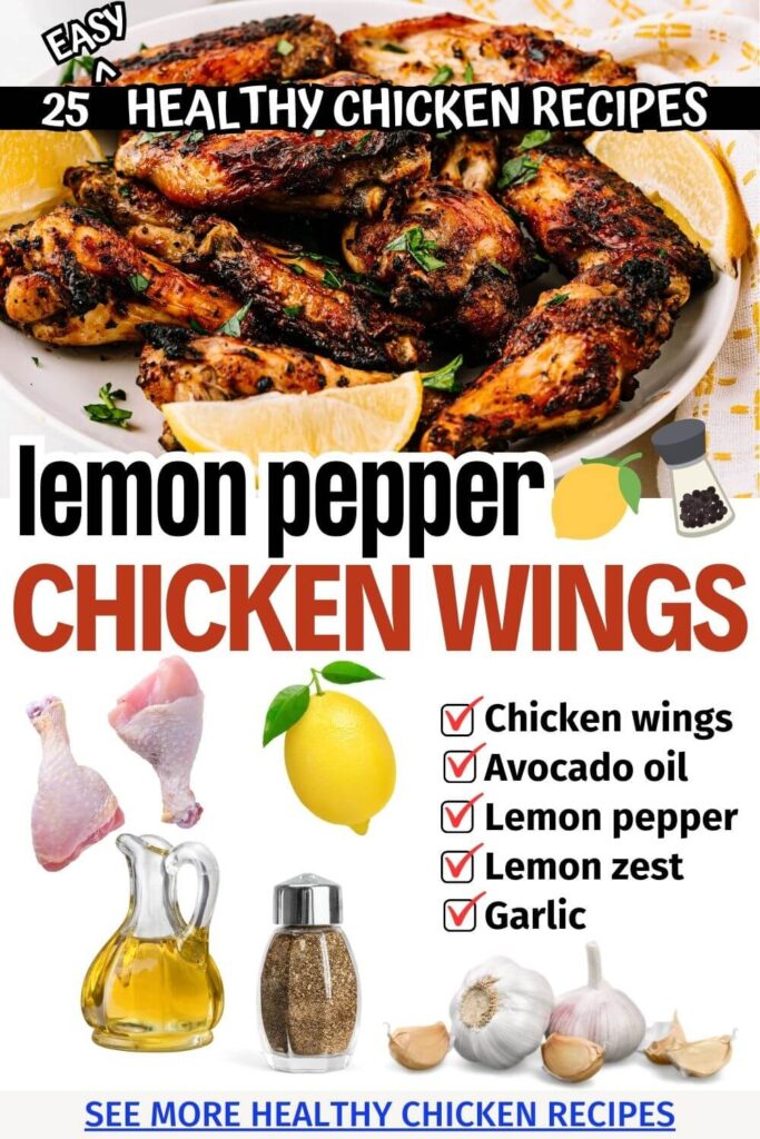 The Best Chicken Wings with Lemon Pepper You Can Make (Simple Airfryer Chicken Recipes
