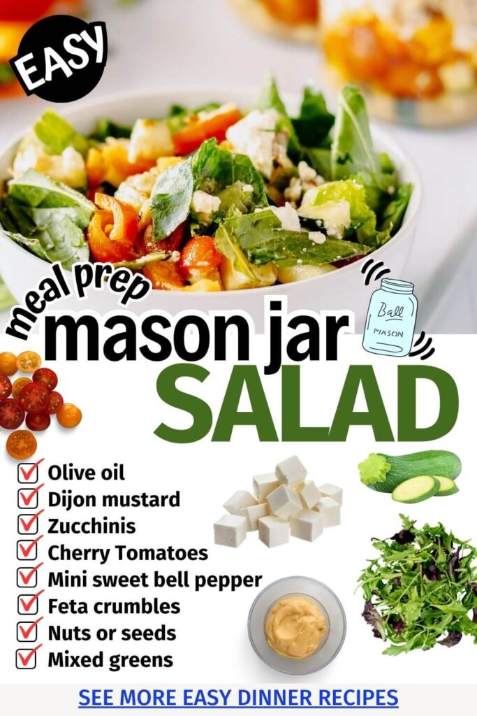 Simple Chopped Salad Meal Prep Recipe for Lunch