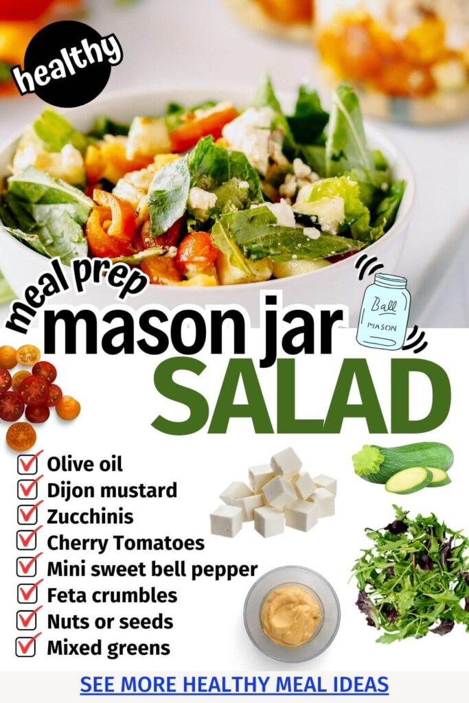 Simple Mason Jar Meal Prep Salad Recipe