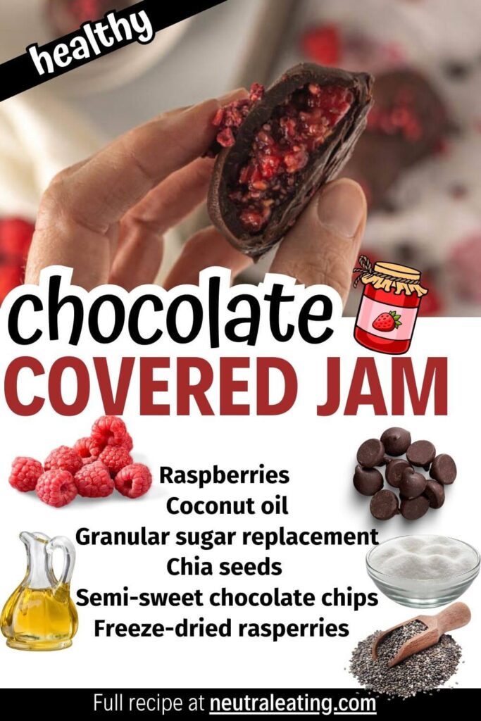 Simple Chocolate Raspberry Dessert Recipe (A Healthy Chocolate Dessert Using Fruit Jam)