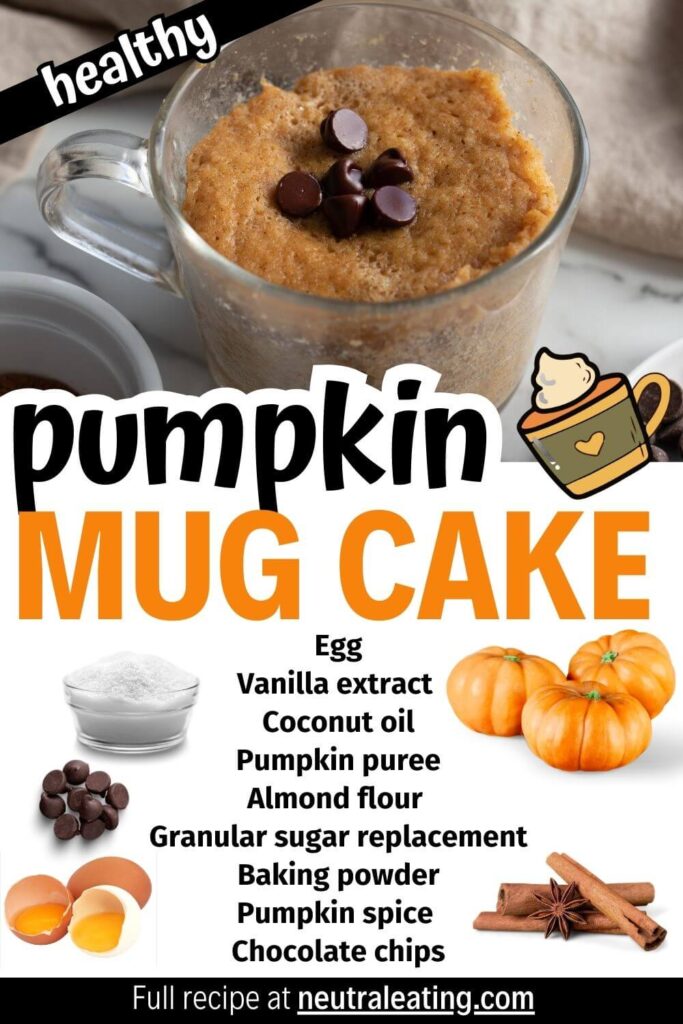 Simple Chocolate Chip Mug Cake Recipe (A Sweet Pumpkin Snack Idea You Can Pop In the Microwave)