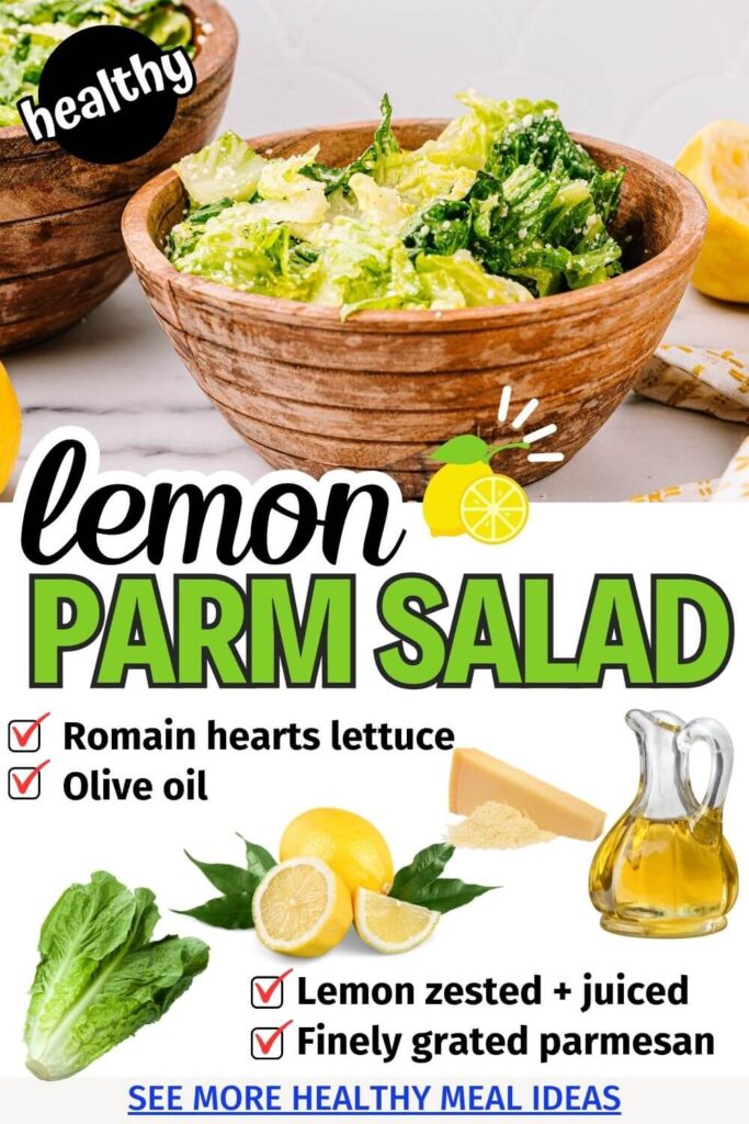 Easy Lemon Parmesan Dressing Salad Recipe