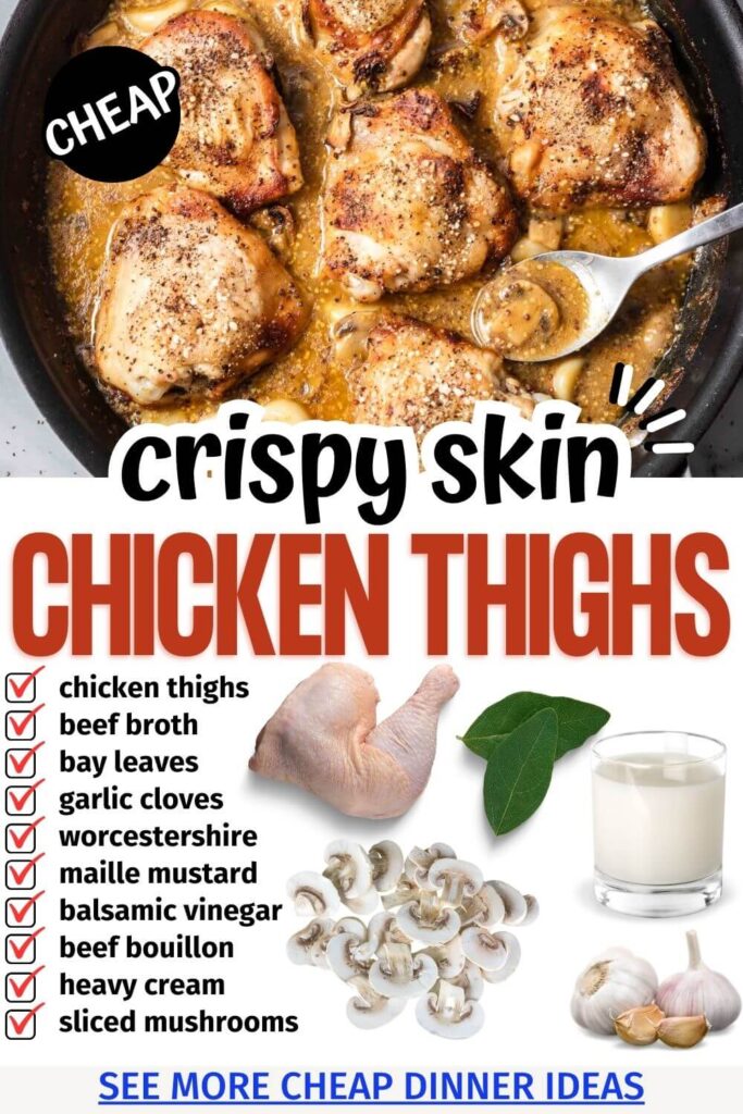 Quick Chicken Recipes for Dinner: Healthy Cast Iron Chicken Mushrooms