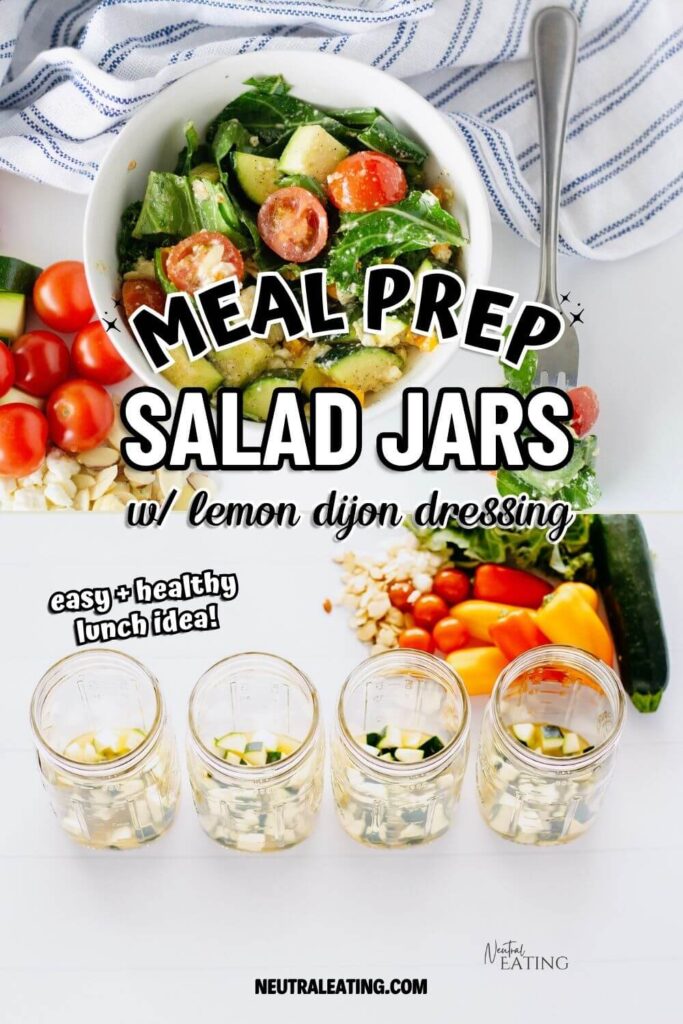 Healthy Mason Jar Salad Recipe! Easy Meal Prep Recipe.