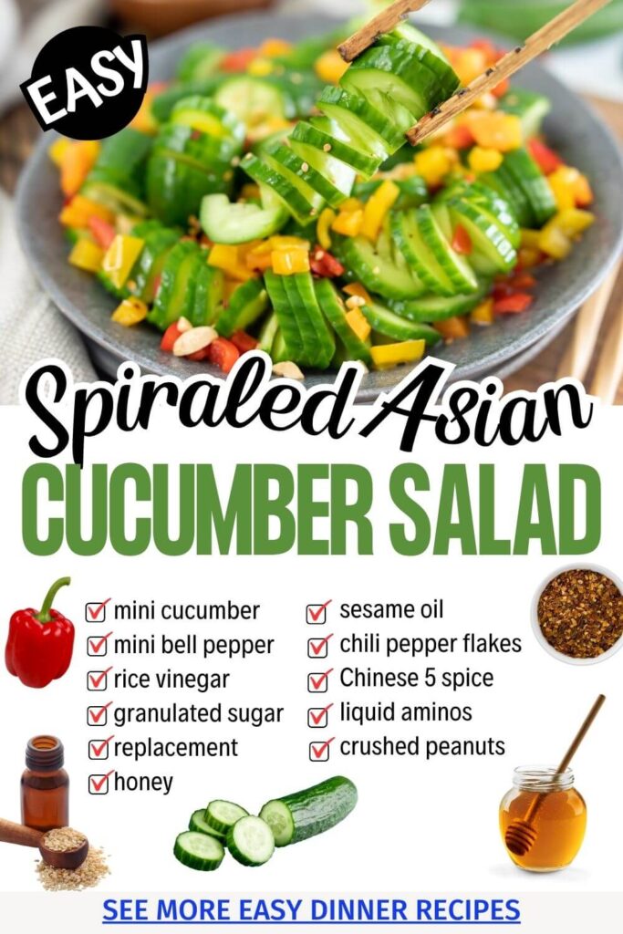 A Simple Spicy Asian Cucumber Salad Recipe (The Best Healthy Chili Crunch Cucumber Salad For Lunch)