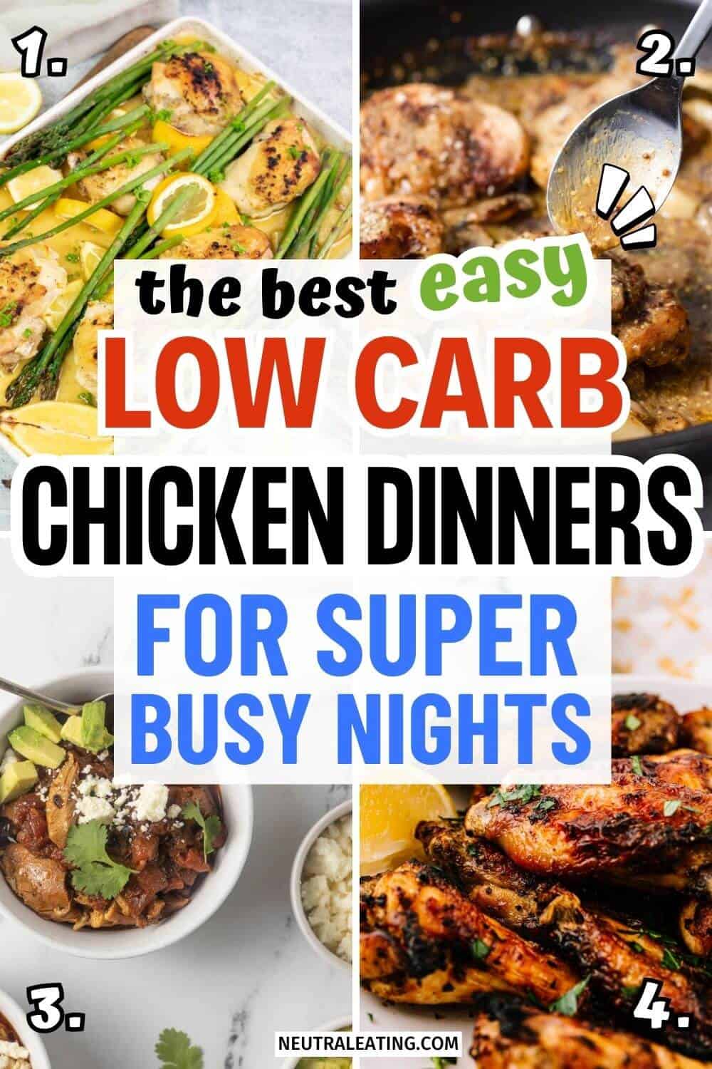 20 Low Carb Dinner Ideas (easy + quick) - Neutral Eating