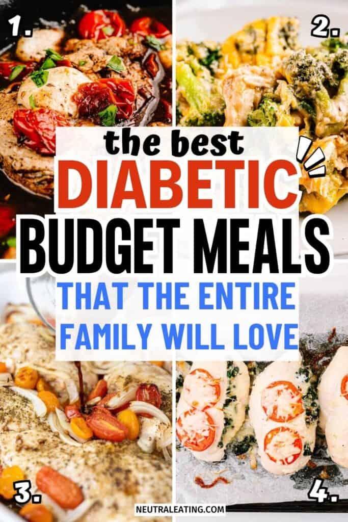 Inexpensive Diabetic Friendly Dinner Recipes! Healthy Budget Meal Ideas.