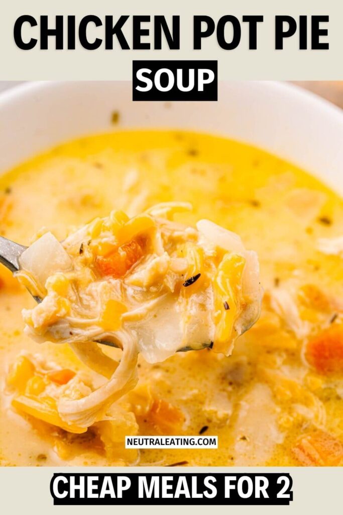 The Best Chicken Pot Pie Soup Recipe! Gluten Free Soup For Two.
