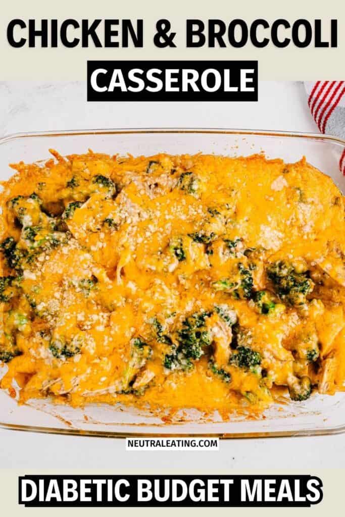 Low Carb Chicken Broccoli Casserole Recipe! Budget Friendly Dinner Recipe.