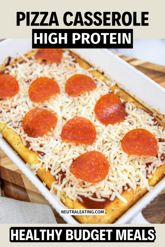 Healthy Pizza Casserole for Clean Eating (easy meals for dinner healthy families on a budget)