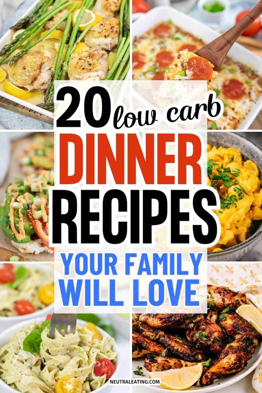 20 Low Carb Dinner Ideas (easy + quick) - Neutral Eating