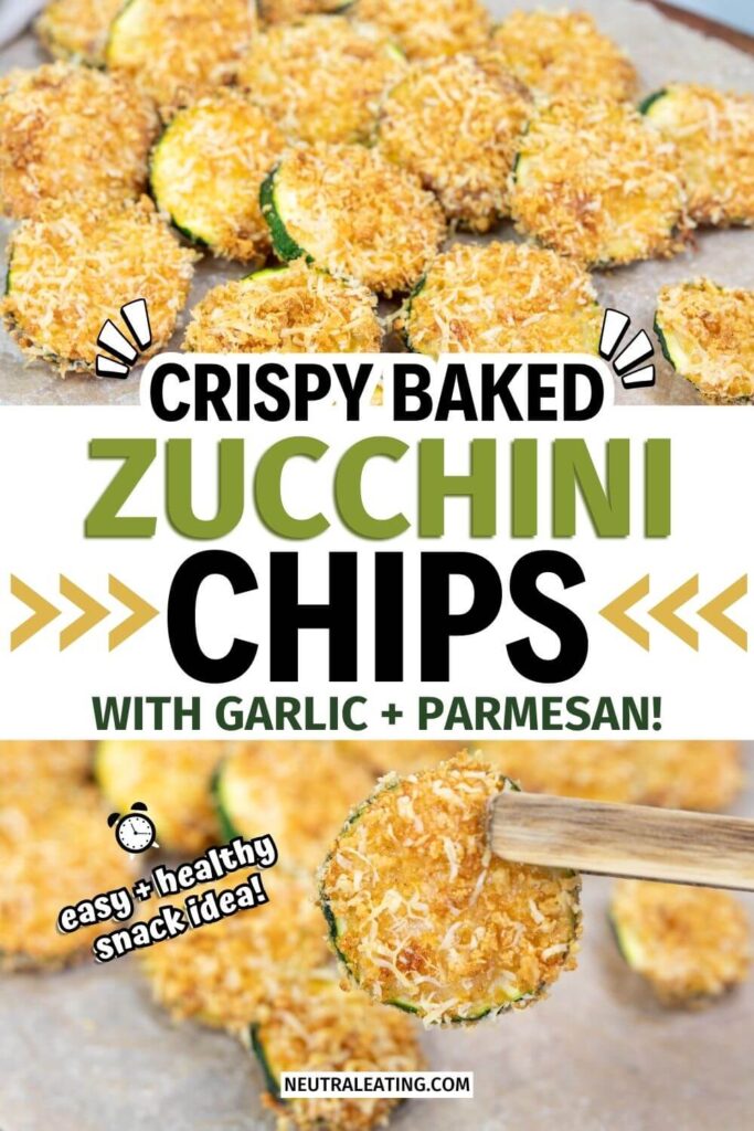 Parmesan Crusted Baked Zucchini Chips!