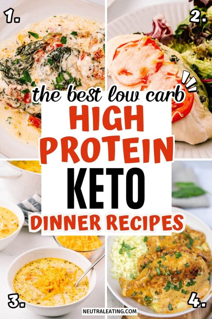 Keto Low Carb Dinner Recipes! Gluten Free High Protein Meals.