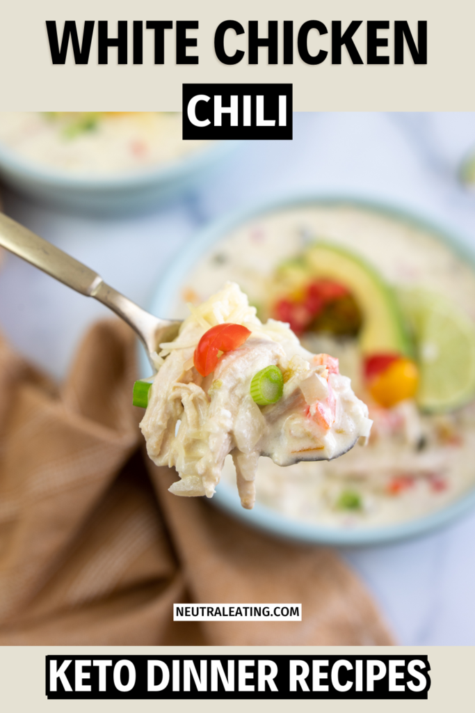 The Best Healthy White Chicken Chili with Cream Cheese (Slow cooker White Chicken Chili for the family)