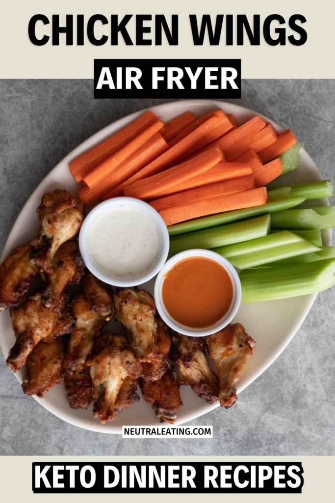 The Best Crispy Air Fryer Chicken Wings (keto-friendly chicken wings dinner)