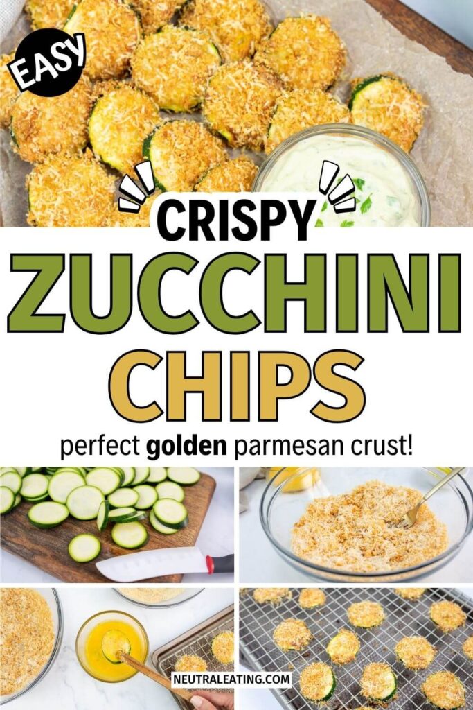 Oven Roasted Zucchini Chips Recipe! Healthy Crunchy Snacks.