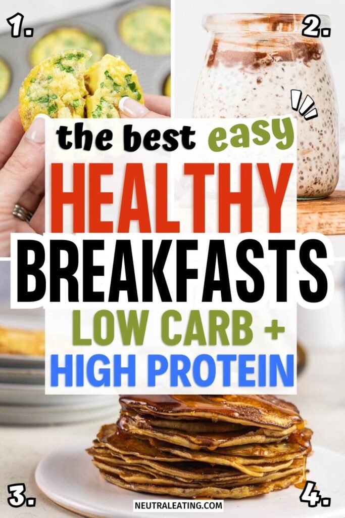 Low Carb Breakfast Ideas on the go! Healthy Breakfast Recipes.
