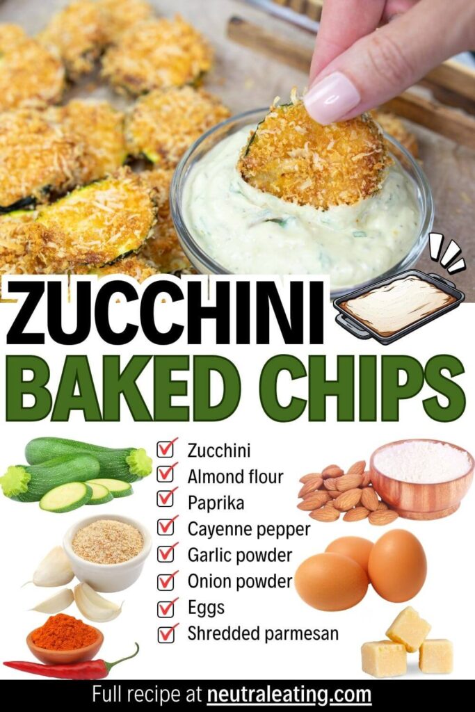 Quick Baked Zucchini Chips! Viral Zucchini Recipes.