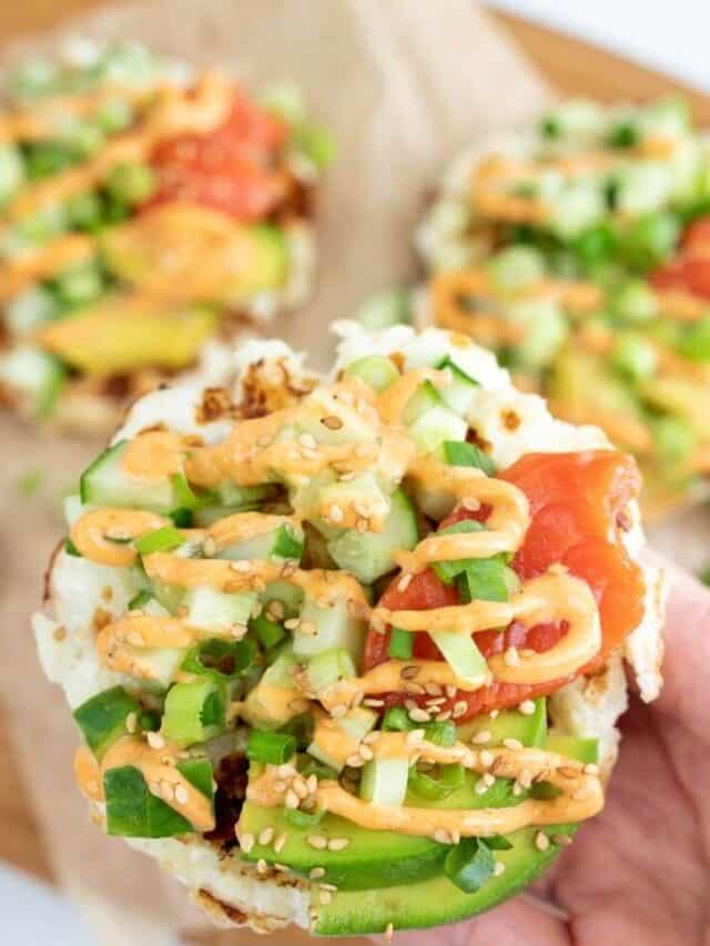 Low Carb Waffle Maker Sushi Recipe! Easy Healthy Lunch Ideas.