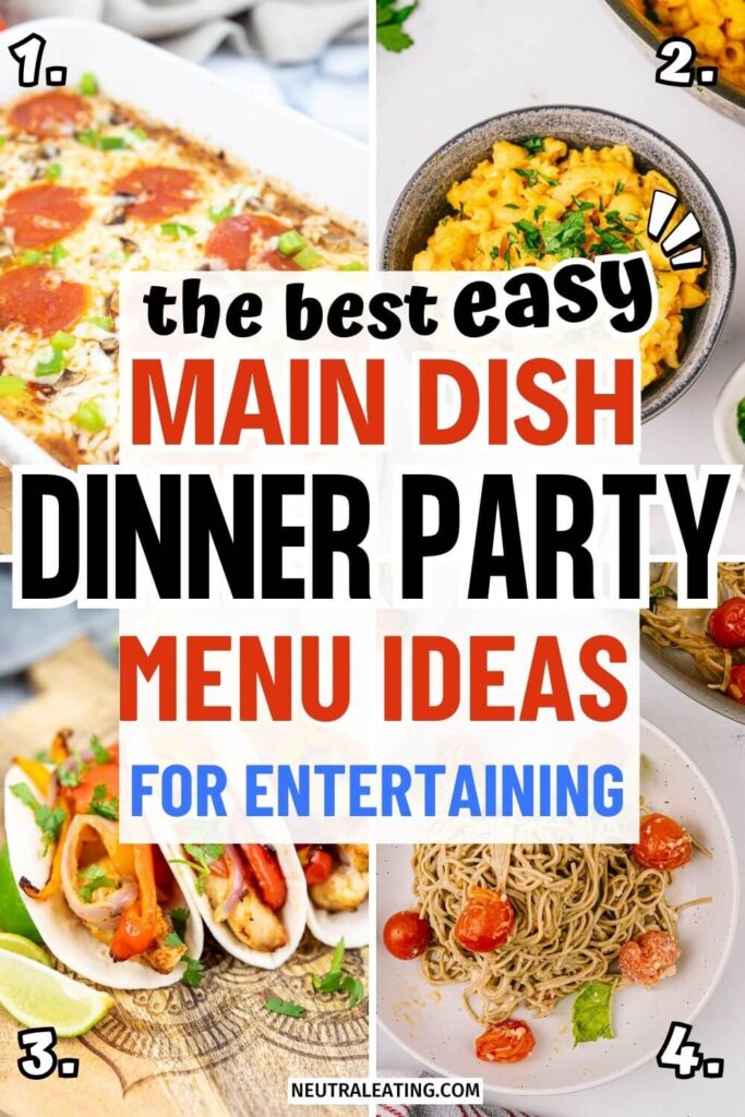 The Best Dinner Part Main Dish Recipes! Easy Healthy Party Food Ideas.